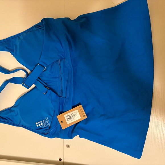 Title Nine Better Tankini Top Belize Blue XS B/C  NWT - Picture 2 of 4